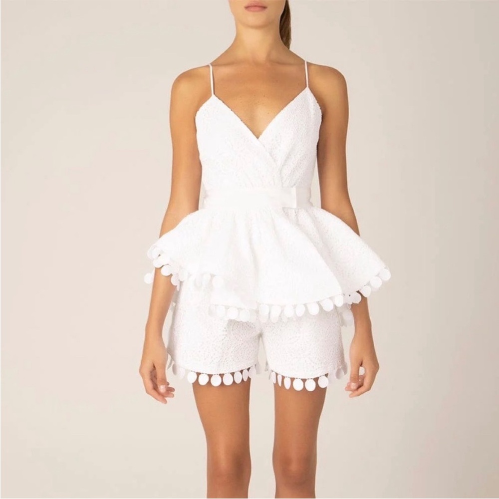 Silvia Tcherassi White Lace Top